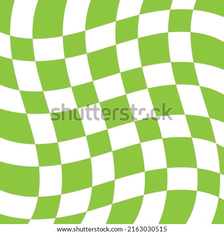 Psychedelic Wavy Checkerboard Curvy Y2K Fun Trendy 90s Wallpaper Background Swirl Trippy