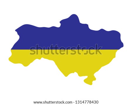 vector file of Ukraina map