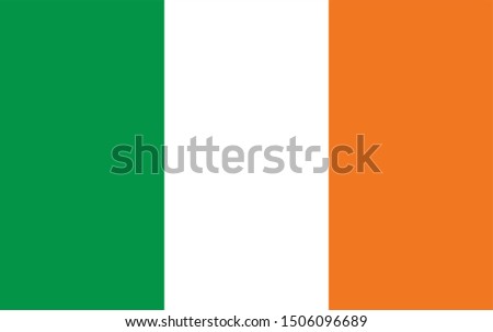 vector illustration of Ireland flag