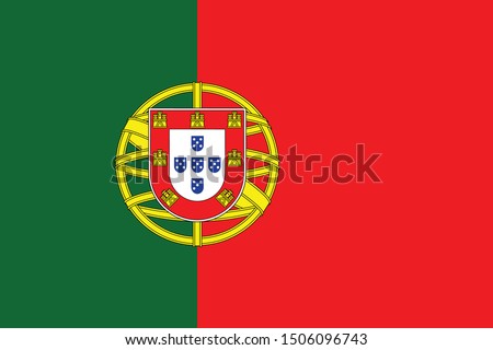 vector illustration of Portugal flag