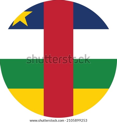 Circular national flag of Central African Republic