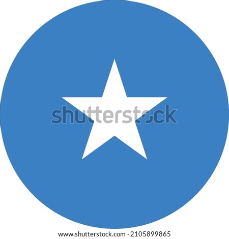Circular national flag of Somalia