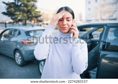 Similar – Image, Stock Photo Emergency car of people with bacteriological protection suits