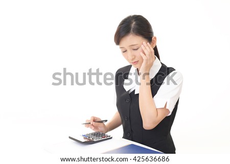 Woman who is confused. Foto stock © 