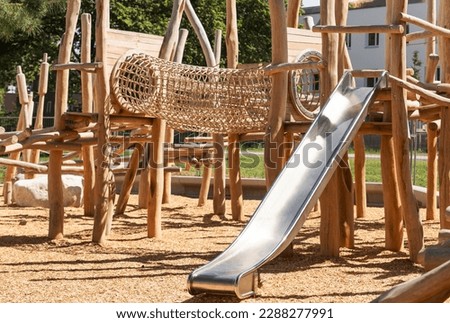 Similar – Foto Bild Schaukel auf Kinderspielplatz