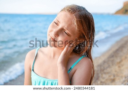 Similar – Image, Stock Photo Woman swimming in clean water