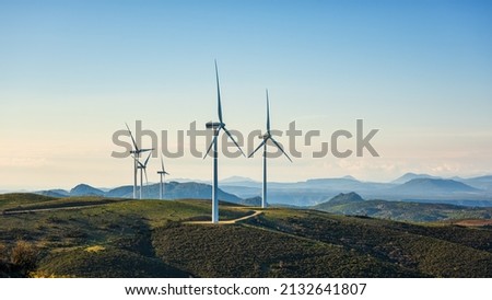 Similar – Image, Stock Photo Powerful mountains and cloudy sky view from window of car