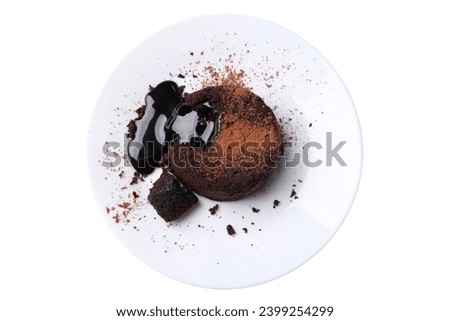 Similar – Image, Stock Photo Delicious brownie in baking pan