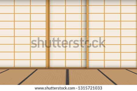 indoor dojo room in japan