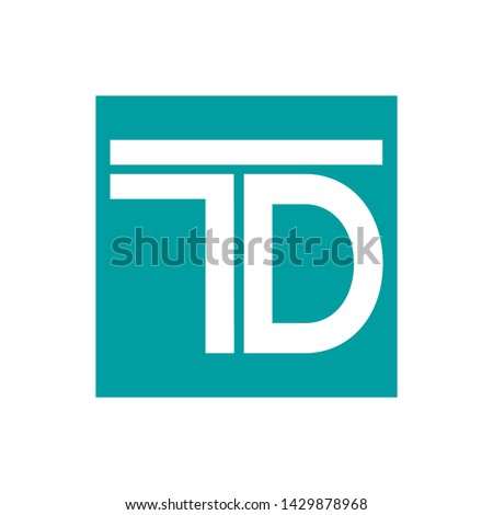 letter t and d logo design