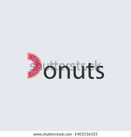 Vector donuts design concept. donuts strawberry, donuts