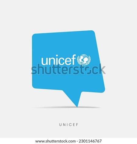 UNICEF flag bubble chat icon