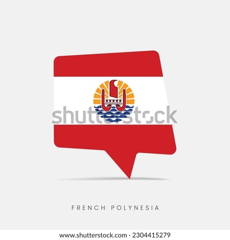 French Polynesia flag bubble chat icon