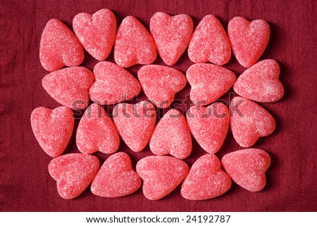 Sugar candy Valentine\'s hearts