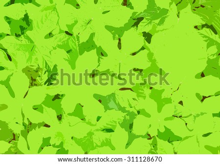 Abstract green leafs patterns background