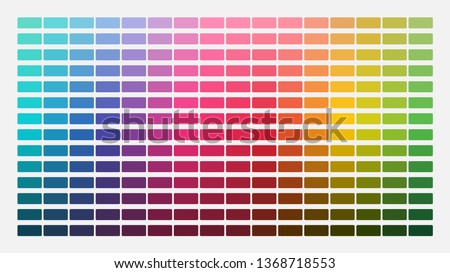 Color palette. Table color shades. Color harmony. Trend colors. Vector illustration Stok fotoğraf © 