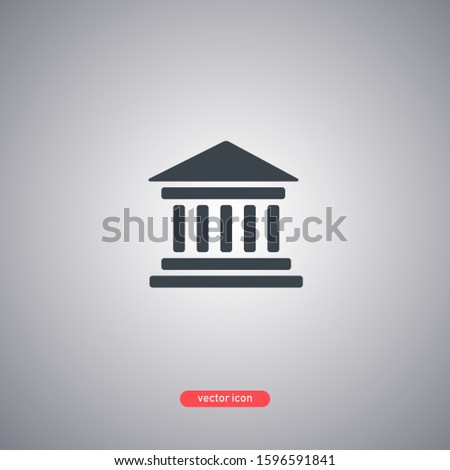 Authority icon isolated on white background. Modern flat style. Vector illustration.