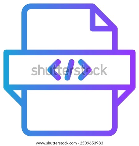 Javascript icon vector illustration concept for Coding and Development icons with perfect gradient color symbol background