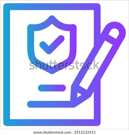 Claim icon vector concept of Business Insurance icon symbol illustration