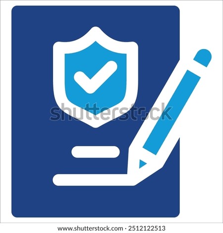 Claim icon vector concept of Business Insurance icon symbol illustration