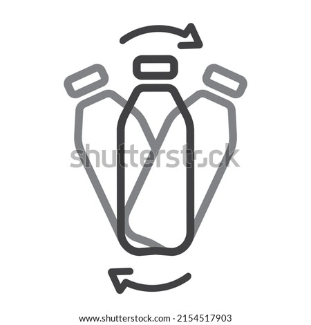 Bottle label - shake well before use, vector.