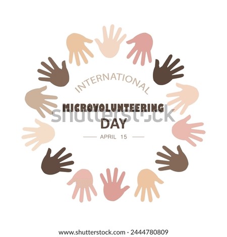 International micro volunteering day, April 14.