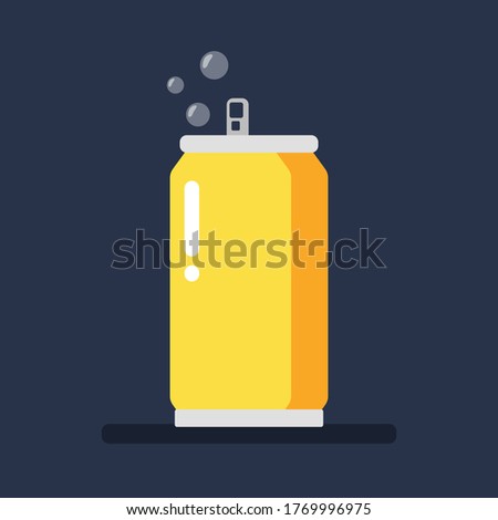 Soft Drink Can Vector Illustration Soda Carbonated Coke