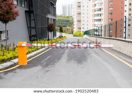 Automatic barrier for security system. Photo stock © 