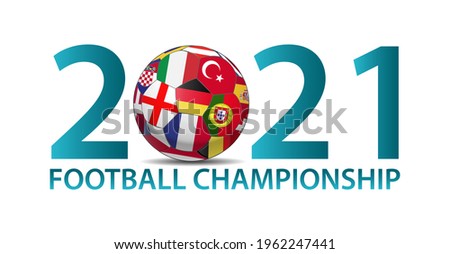 European Soccer 2021 Background Illustration