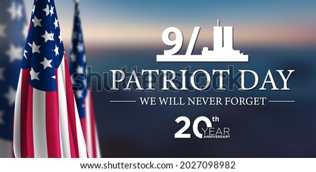 Patriot Day 9 11 USA Background Illustration