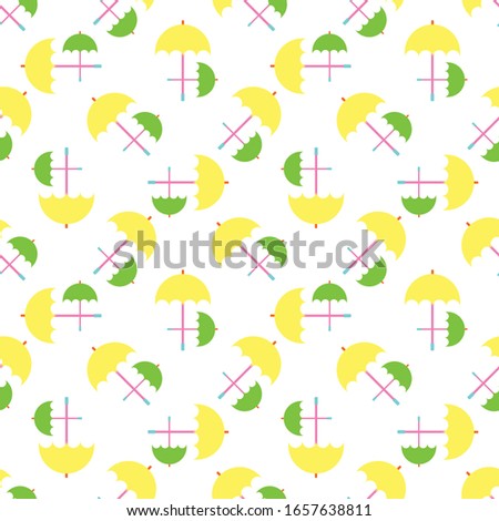 Umbrella seamless pattern, suitable for fabric texture, ornament, or digital printing