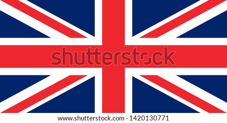 flag of the great britain original proportions vector