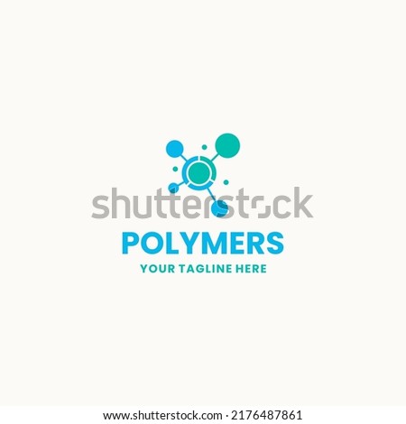 Polymer concept design logo - vector illustration. Suitable for your design need, logo, illustration, animation, etc.