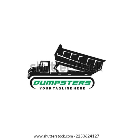 Dumpsters design logo - vector illustration, Dumpsters emblem design on a white background. suitable for you design need, logo, illustration, animation, etc 