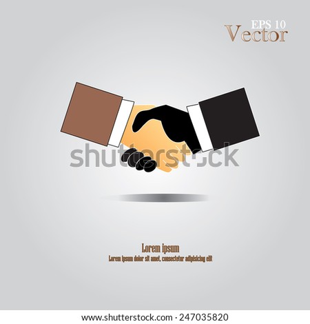 handshake icon. background for business and finance,handshake vector