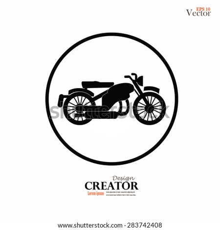Motorcycle symbol ,motorcycle icon.motorcycle.vector illustration.