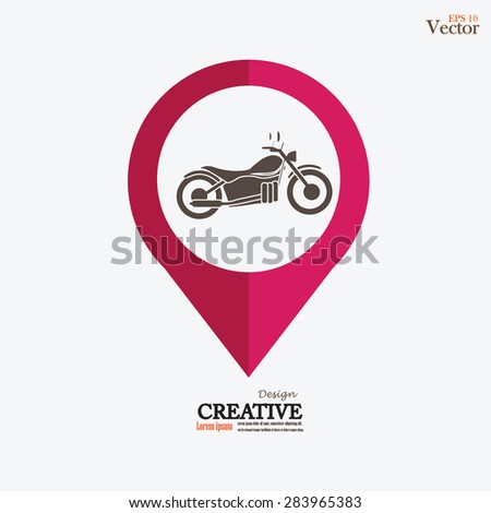 Motorcycle symbol ,motorcycle icon.motorcycle.vector illustration.