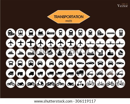 Transport icons.transportation .logistics.logistic icon.vector illustration.