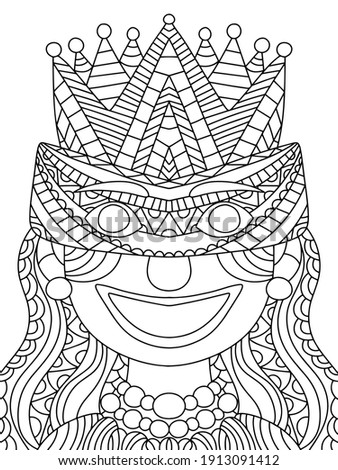 Mardi Gras Mask Coloring Pages For Kids at GetDrawings