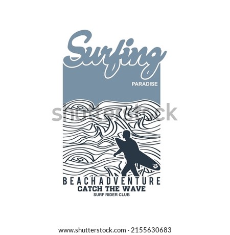 Vector illustration on the theme of surf and surfing in Hawaii, Sunset Beach, North Shore Oahu. Vintage design. Grunge background. Typography, t-shirt graphics, print, poster, banner, flyer, postcard