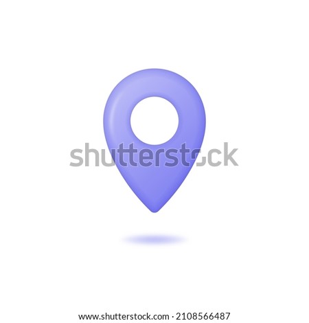 3d map geolocation marker,gps map location point icon realistic vector illustration isolated on white background.