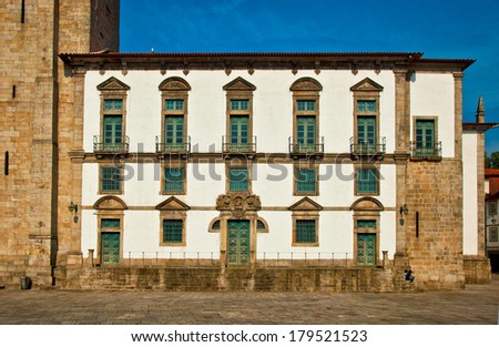 PORTO, PORTUGAL - 24 JUNE, 2010 : Cloister of the catherdal of Porto, Portugal on 24 June. It is one of the city\'s oldest monuments and one of the most important Romanesque monuments in Portugal.
