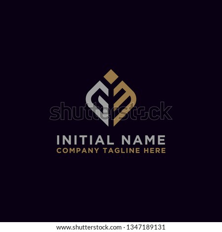 logo design inspiration for companies from the initial letters of the GM logo icon. -Vector Stok fotoğraf © 