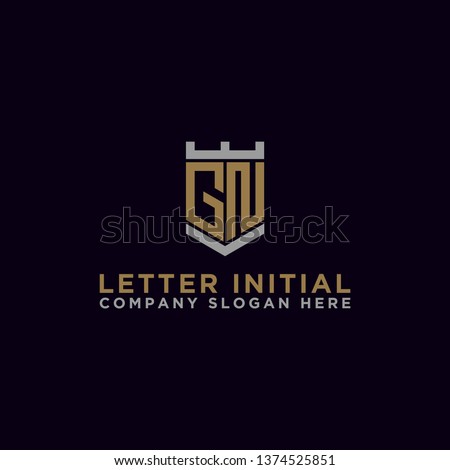 GN letters Initial icon / Monogram.- Vector inspiration logo design - Vector Stock fotó © 