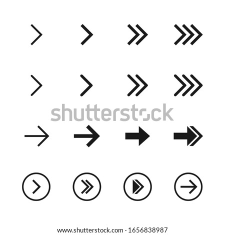 Arrow icon collection. Arrow vector set  design. Cursor. Set of infographic vector arrows.