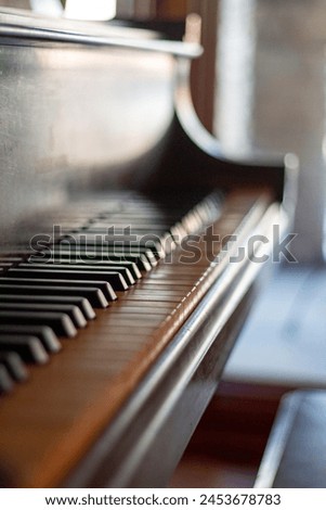 Image, Stock Photo Piano Keys Dusty Beautiful