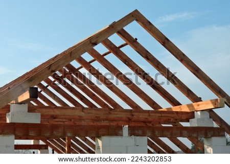 Similar – Image, Stock Photo Building with roof made of solar panels