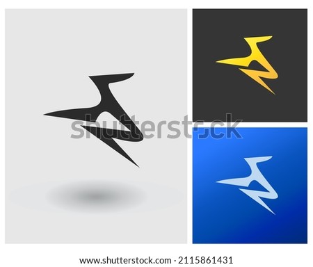 SN SZ Logo letter shape monogram idea Stock fotó © 