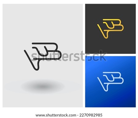 Logo LUB Letter shape monogram Zdjęcia stock © 