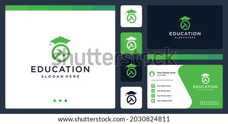 University, College, Graduate, Campus, Education logo design inspiration. and hammer logo. icon for Business, construction and education. Flat Vector Logo Design.